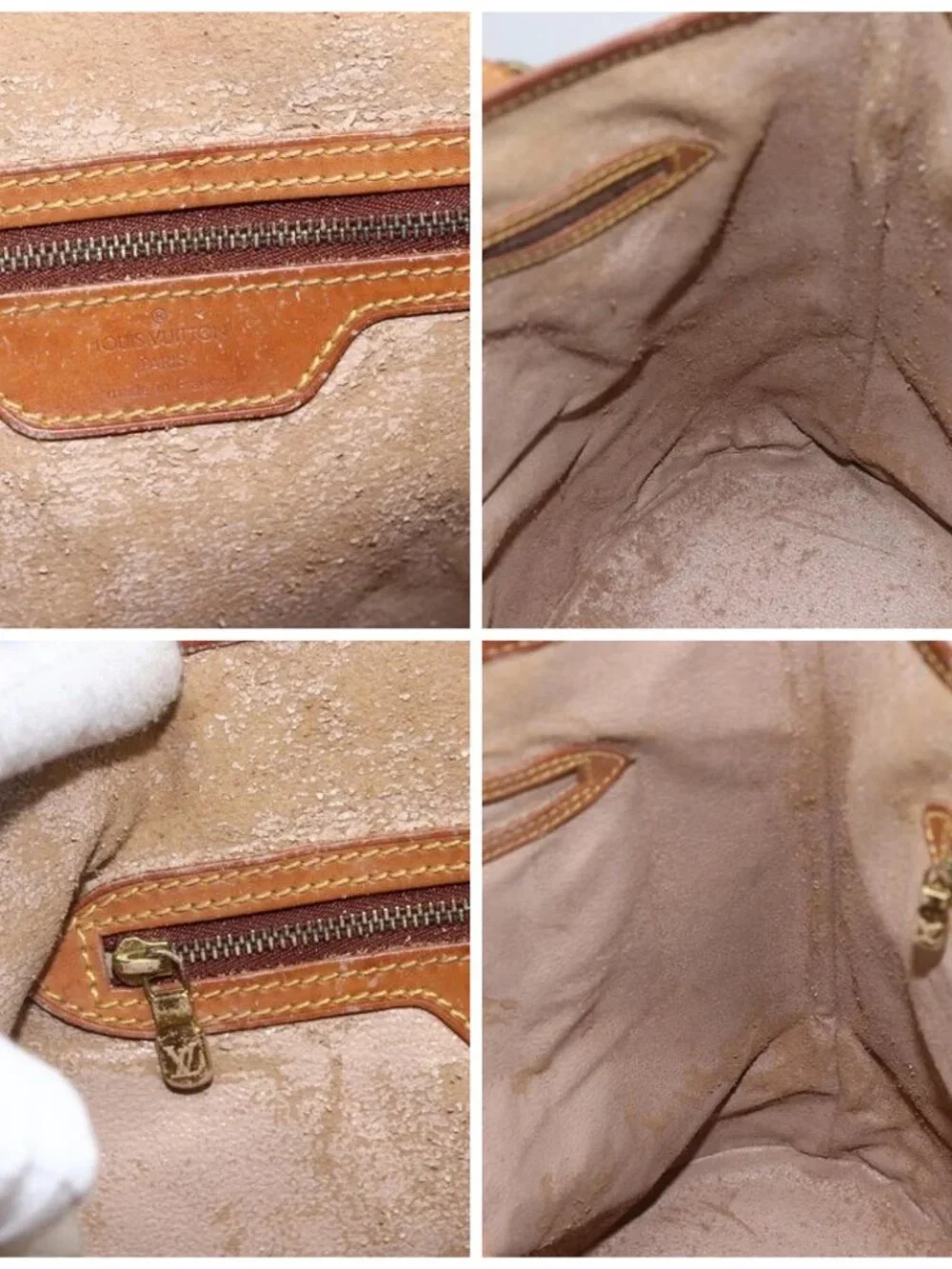 LOUIS VUITTON Monogram Bucket GM Shoulder Bag M42236 LV Auth 165936